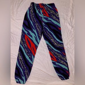 Nike Sweatpants Red/Teal/Purple Spots W size S